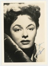 Ruth Roman 1945 Hand Signed 5x7 Actress Jungle Queen Photo Portrait J14200 picture