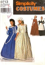 1990's Simplicity Misses' Costume Pattern 9713 Size 10-14 UNCUT picture