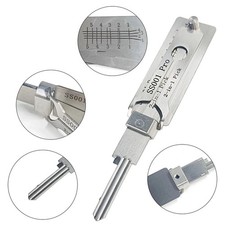 (SS001 PRO) 2‑in‑1 Stainless Steel Lock Tool Kit – Portable Key Adjustment picture