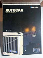 Vintage White GMC Autocar Truck Sales Brochure 