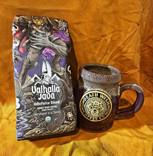 Death Wish Coffee Co. Deneen pottery Valhalla Java limited bundle. picture