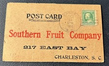 Antique Charleston SC SOUTHERN FRUIT COMPANY East Bay ￼Postcard / Order Form picture