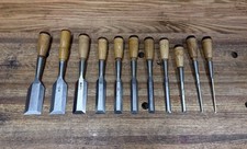Nice Antique Buck Bros Socket Chisel Set of 11 USA  picture