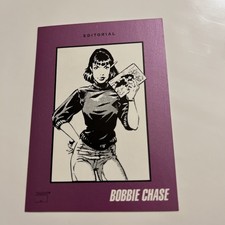 1992 Marvel Comics Staff Creators Trading Card Editorial #9 SIGNED Bobbie Chase picture