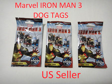 3 Packs-Marvel Iron Man 3 DOG TAGS Unopened 2013 Bullsitoy Avengers Initiative picture