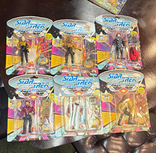 Vintage Playmates Star Trek TNG set of 6 sealed  Vintage Action Figure picture