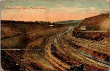 Culebra Cut At Empire Flooding July 1913 Panama Canal Vintage Postcard TP15-10 picture