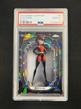 2024 Topps Chrome Disney Sapphire Elastigirl Black /10 PSA 10 #96 HOT picture