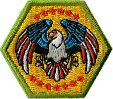 Test Lab Merit Badge - MILITARY SERVICE AND VETERANS patch - 1-1/2 inch picture
