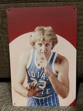 Larry Bird 33 Indiana State HOF Vintage Look Aluminum METAL SIGN 8 x 12 picture