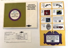 Vtg 1971 Original Car & Truck Salesman Custom Feature Accessories Data Catalog picture