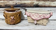 Set of 2 LONGABERGER BREAST CANCER HORIZON OF HOPE BASKET 2005 picture