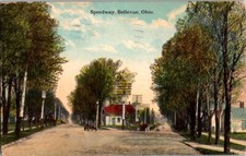 Vintage Postcard Speedway Bellevue OH Ohio 1917 F-152 picture