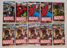 10 PACKS (50 CARDS) MARVEL HEROES 2017 PANINI CARDS COLLECTION picture