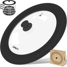 GDDGCUO 13-14-15 in Universal Pan Lid, Extra Large 13''-14''-15'', Black  picture
