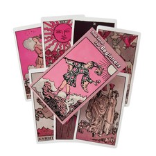 Pink Rider Tarot Cards: English Divination Deck for Beginners & Parties picture