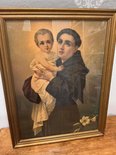 Saint Anthony of Padua Holding Christ Child Picture Vintage picture