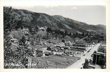 RPPC Postcard Aerial Town View Republic WA Ferry County picture