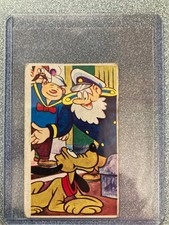 RARE 1960s (or EARLIER) JAPANESE MENKO DISNEY PLUTO w/ The CAPTAIN #12789 READ picture