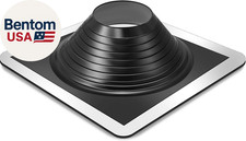 #8 Epdm Chimney Pipe Flashing Boot Rubber Roof Jack for OD Pipe 6 3/4 to 15'', F picture