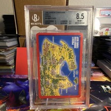 1996 Bandai Carddass Part 1 Pokémon No Map Card Green #000 Japanese BGS 8.5 picture