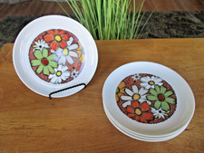 Noritake Younger Image Culebra 6921 70’s Floral Bread Plates 5 EUC 6” picture