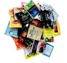 80+ Colorful Empty Tea Bags Different Countries Worldwide Rare Collectible picture