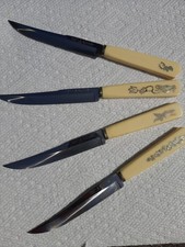 4 Piece Vintage Knife Set Kiebitz Gebr Emde Solingen Germany w/ Original Box picture