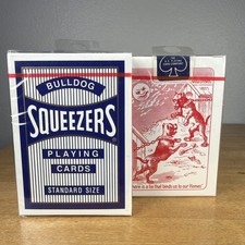 USPCC Ohio Blue & Red BULLDOG Back Squeezers Playing Cards (2 decks) SEALED READ picture