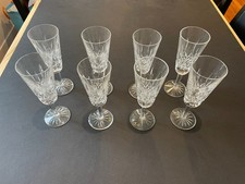 Waterford Crystal Lismore Champagne Flute Glasses Set of 8 - Excellent Condition picture
