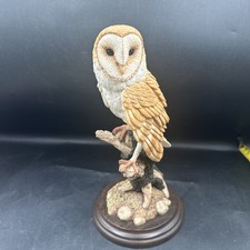 Country Artists Stunning Hand Crafted Barn Owl Figurine  No Box picture