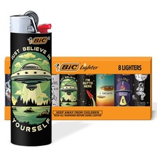 BIC Special Edition Maxi Pocket Lighters, Cosmic Designs, 8-Count picture