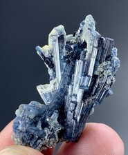 38 Ct Indicolite Tourmaline Crystal Bunch From Afghanistan Blue Mineral Specimen picture