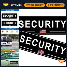 2 PCS Security Officer Vehicle Magnets - 17.7