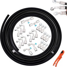 26PCS 9.5Ft Air Conditioning Hose and Fitting Kit Includes 9.5Ft #6#8#10 AC Hose picture