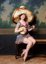 ADA MAY - Vaudeville Dancer in a Great Hat - 1920s Image 5 x 7 inch Reprint picture