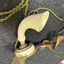 Kellogg White Chest Plate Telephone Switchboard Operator Phone & Headset Kellog picture