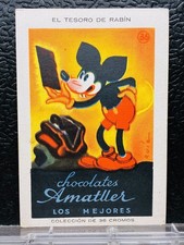 1930’s Mickey Mouse ? Card #36 TESORO De RABIN Chocolate Amatller Spain picture