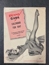 1947 Petty Girl Pinup Calendar Same Days as 2031 picture