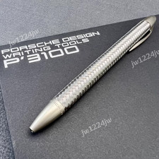 Porsche Design P3100 TecFlex Ballpoint Pen Steel Weave Luxury Gift picture