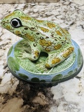 Vintage Limoges Peint- main Frog on Lilypad picture