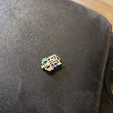 Antique 19th Century Gold Filled Brotherhood Of Railroad & Trainman Enameled Pin picture