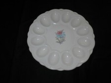 1950's STEUBENVILLE FAIRLANE Pottery DEVILED EGG PLATE - 9