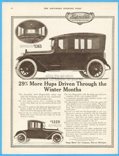 1914 Hupp Motor Car Co Detroit MI Hupmobile Roadster Touring Car Vintage Ad picture