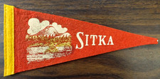 VINTAGE 1940s SITKA ALASKA PENNANT 8.5