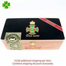 The Wise Man Lancero Maduro Empty Wood Cigar Box 8