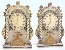 Bily Clocks Spillville, IA Plastic Replica VTG Salt and Pepper Shakers MCM Rare picture