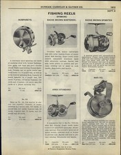 1948 PAPER AD Humphreys Bache Brown Mastereel Spinning Fishing Reel Airex  picture