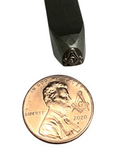 Master Mason Penny Punch Stamping Tool Freemason Square & Compass Design picture