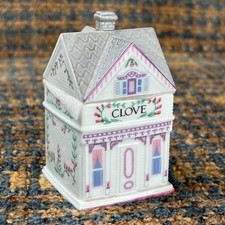 Vintage 1989 The Lenox Spice Village Fine Porcelain Clove House Jar *NEVER USED picture